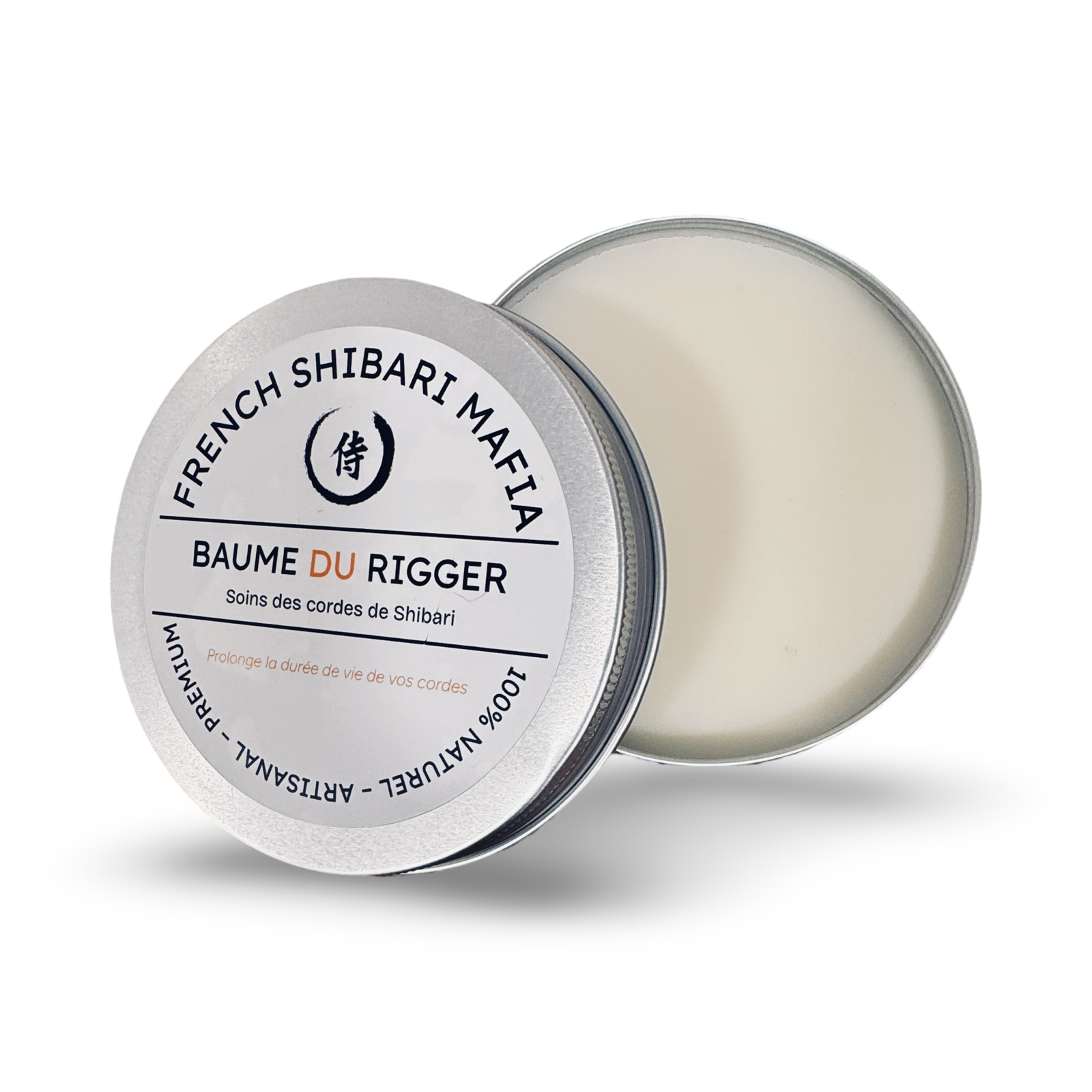 Baume soin à la cire d’abeille et jojoba pour Cordes Shibari en jute, pot de 90 g.