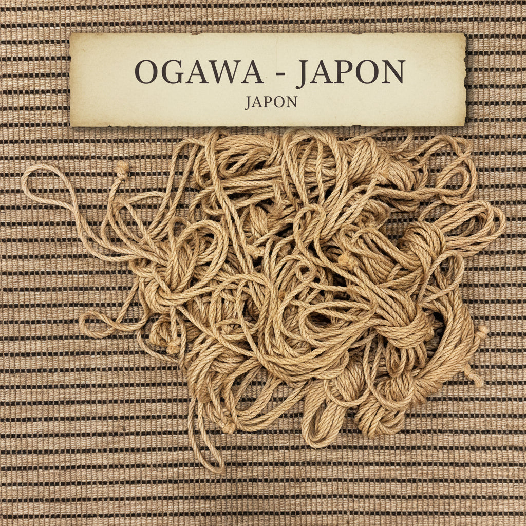 Lot de cordes Shibari Ogawa recyclée en jute naturel