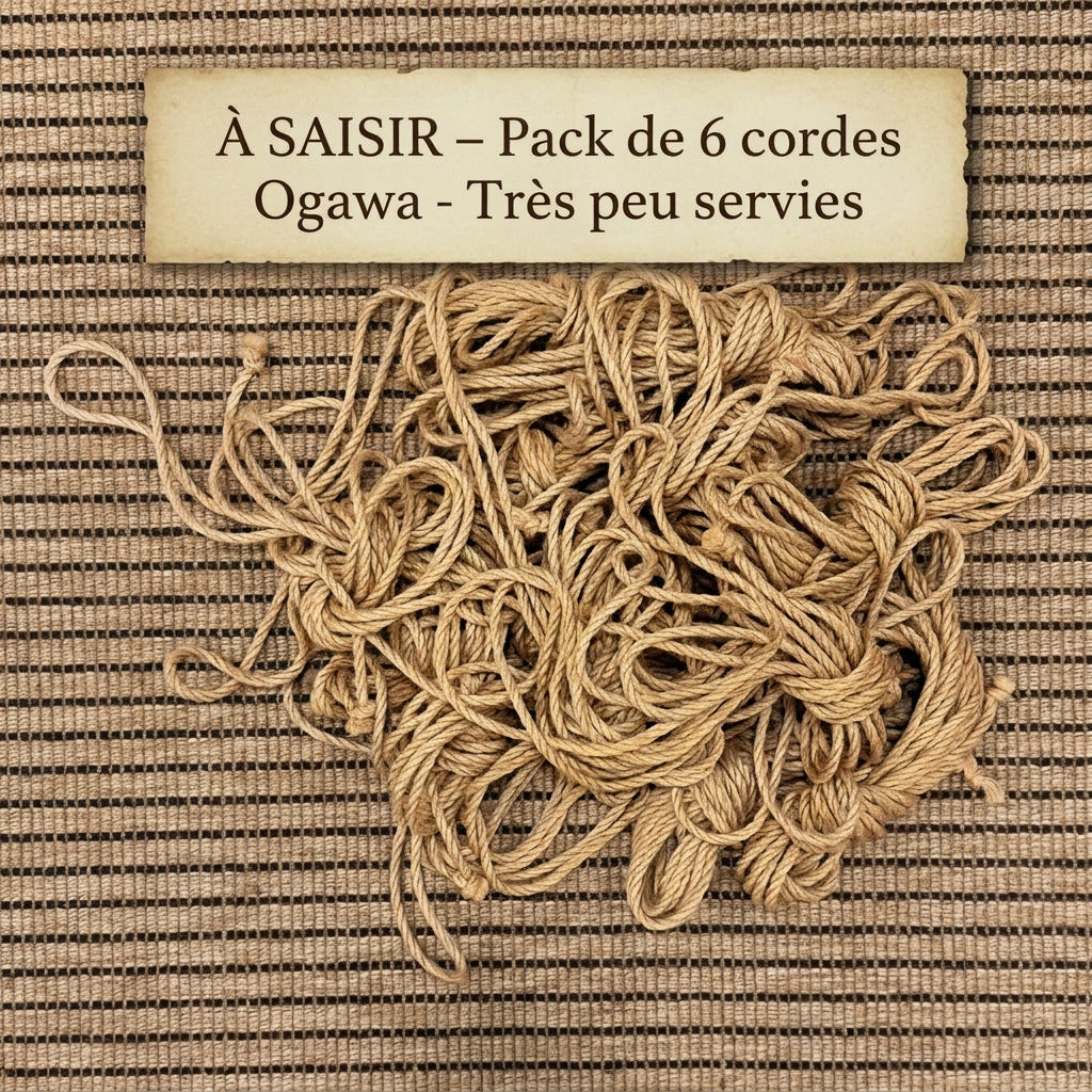 Lot de cordes Shibari Ogawa recyclée en jute naturel