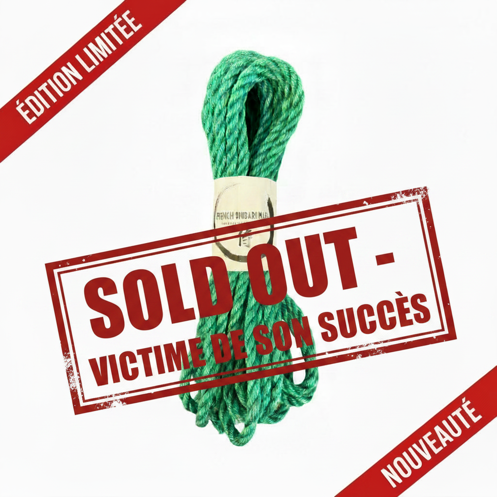 Corde Shibari Premium Vert Jade édition limitée – French Shibari Mafia, corde en jute 6 mm prête à l'emploi