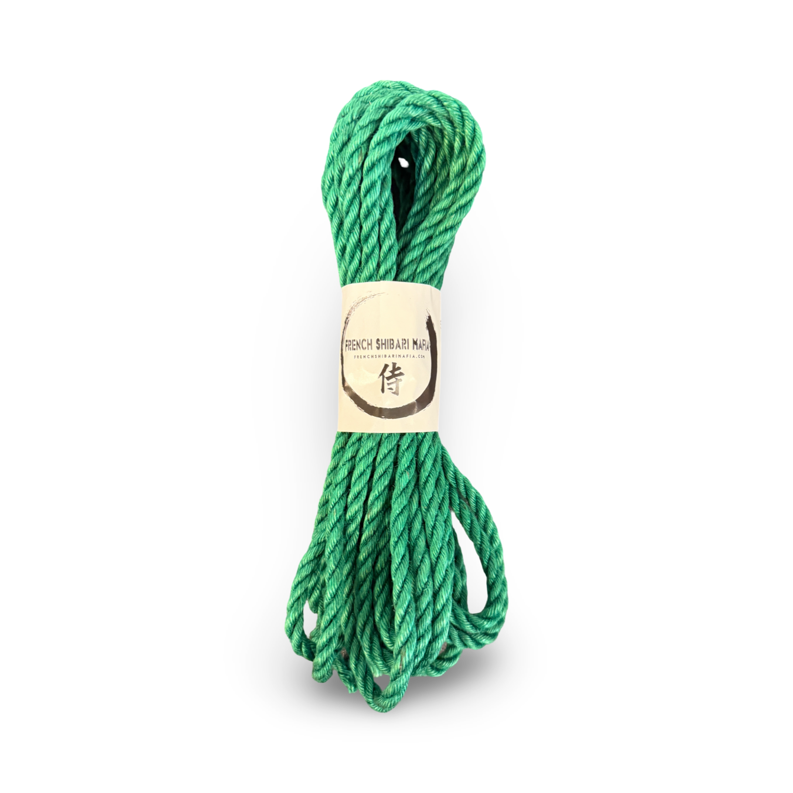 Corde Shibari Vert Jade French Shibari Mafia en jute naturelle 6 mm prête à l'emploi