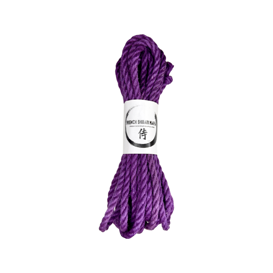 Corde Shibari Violette Premium – French Shibari Mafia, jute sans JBO