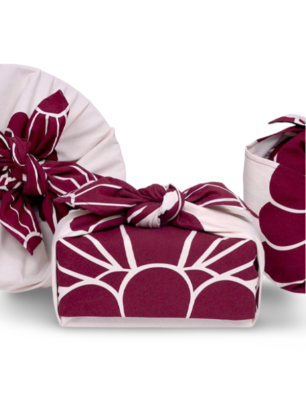 Furoshiki en coton pour transporter un jeu de cordes de Shibari