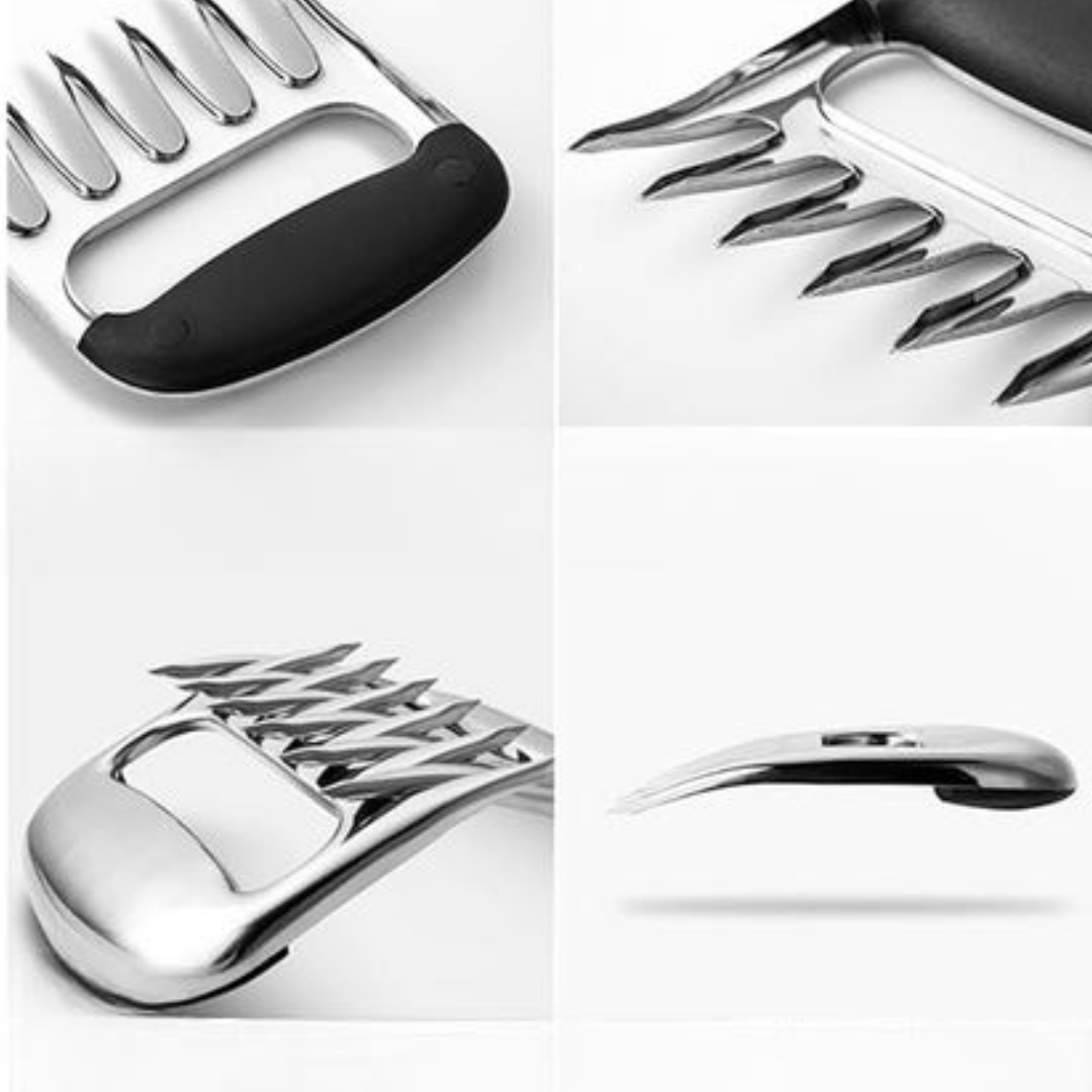 Détails de la Griffe d'Ours en inox avec poignée ergonomique et six pointes