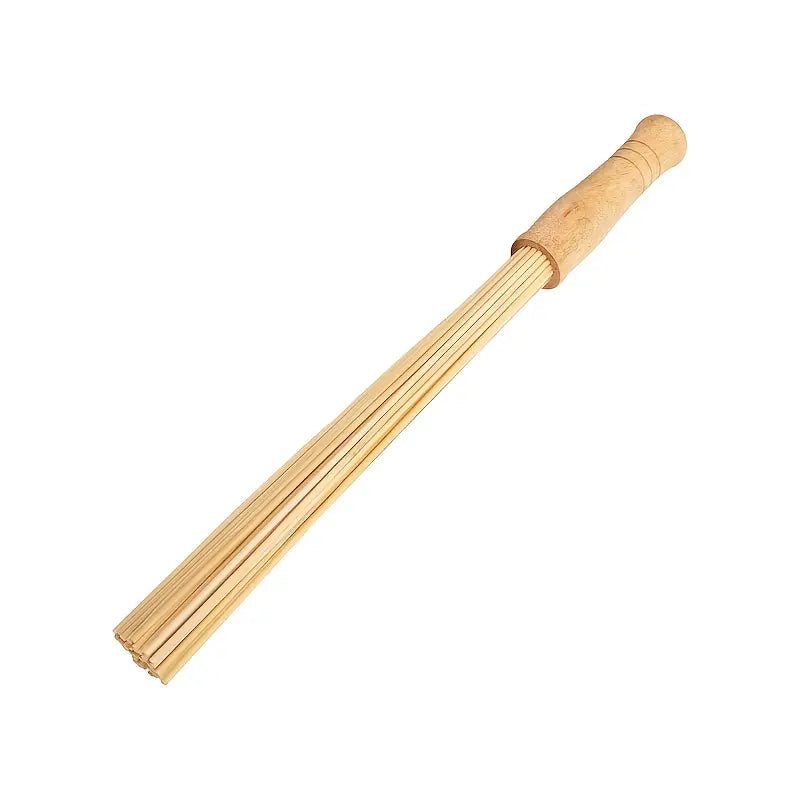 Stick de massage en bambou souple de 57 cm avec poignée en bois