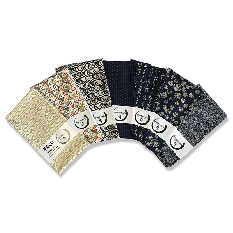 Collection Tenugui japonais en coton – accessoire traditionnel pour le Shibari | French shibari mafia