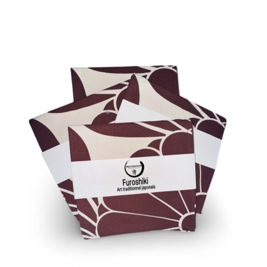 Furoshiki 105x105 cm en coton pour ranger et transporter les cordes de Shibari