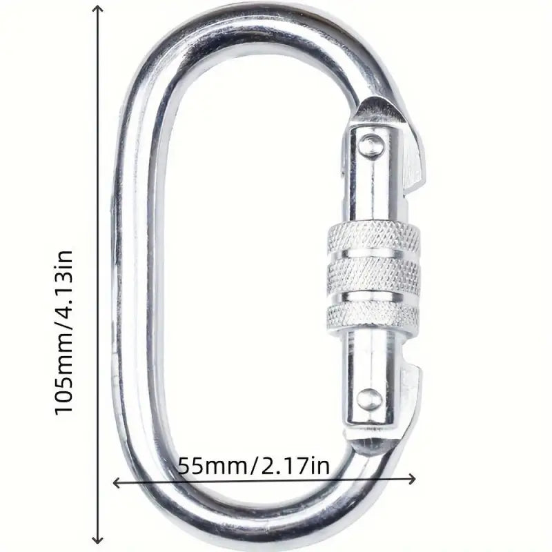 Mousqueton de sécurité à vis – Haute résistance 25kN