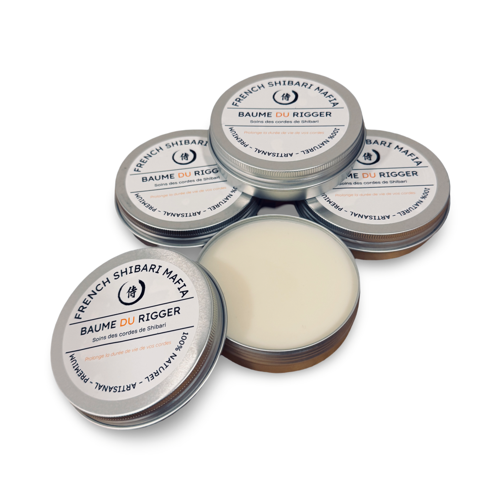 Baume d’entretien à la cire d’abeille et jojoba pour Cordes de Shibari en jute, pot de 90 g. 