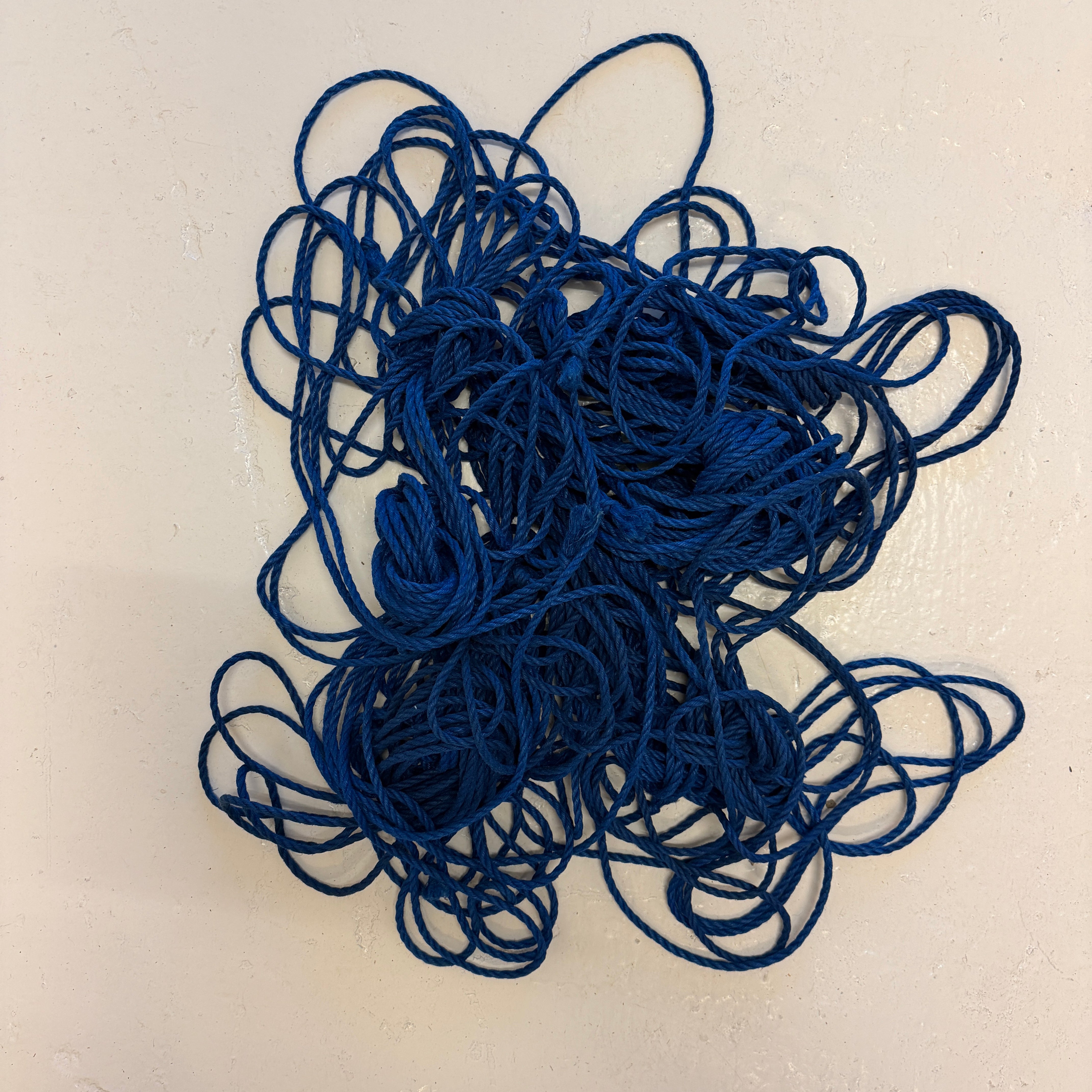 Lot de cordes Shibari bleu recyclée en jute naturel