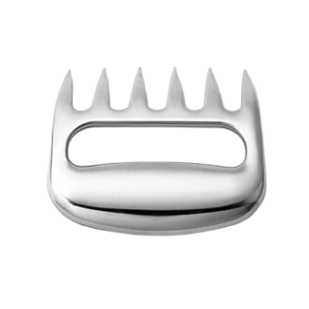 Vue de face d'une Griffe d'Ours en inox avec six pointes