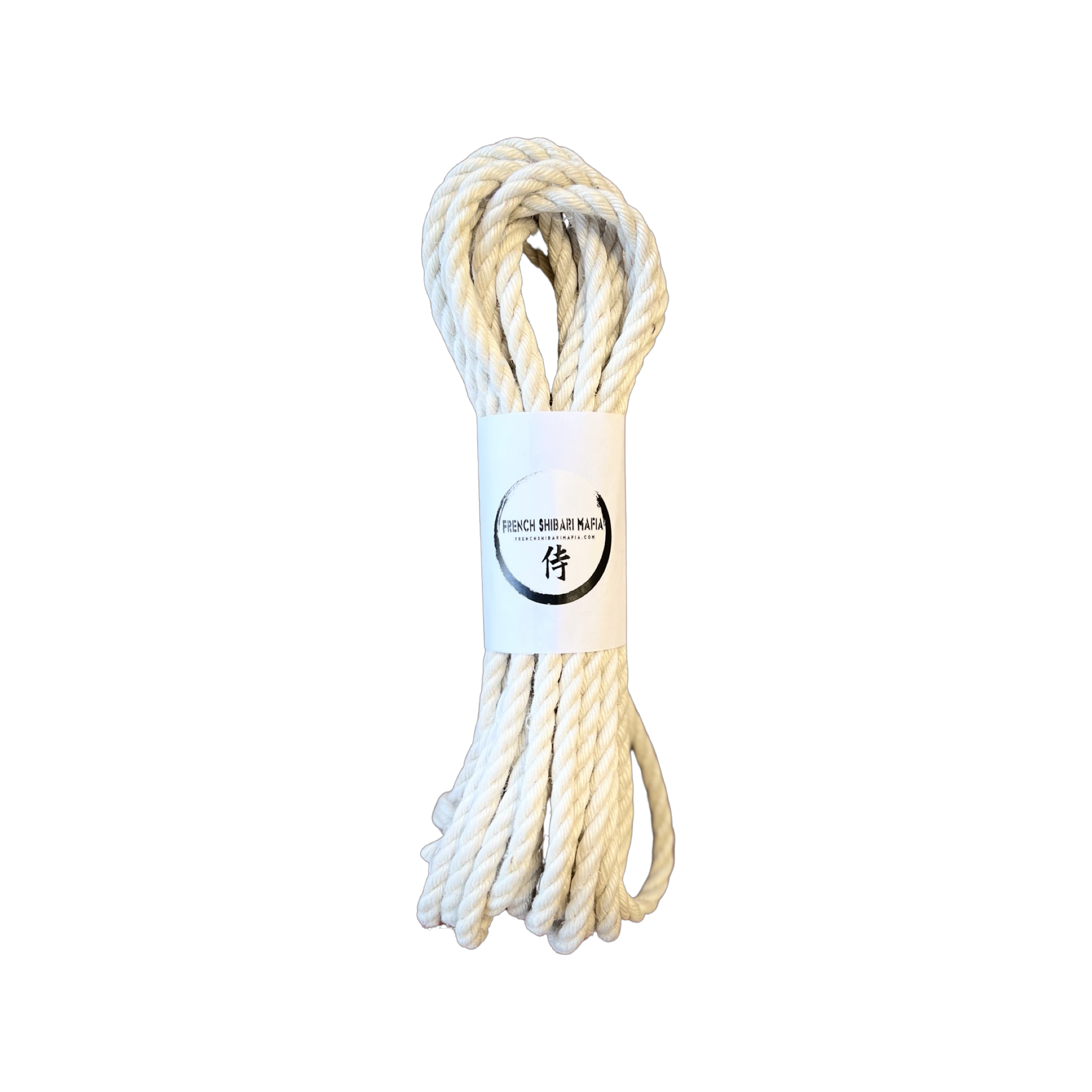 Pack de 3 cordes Shibari Blanche Premium – French Shibari Mafia, sans JBO