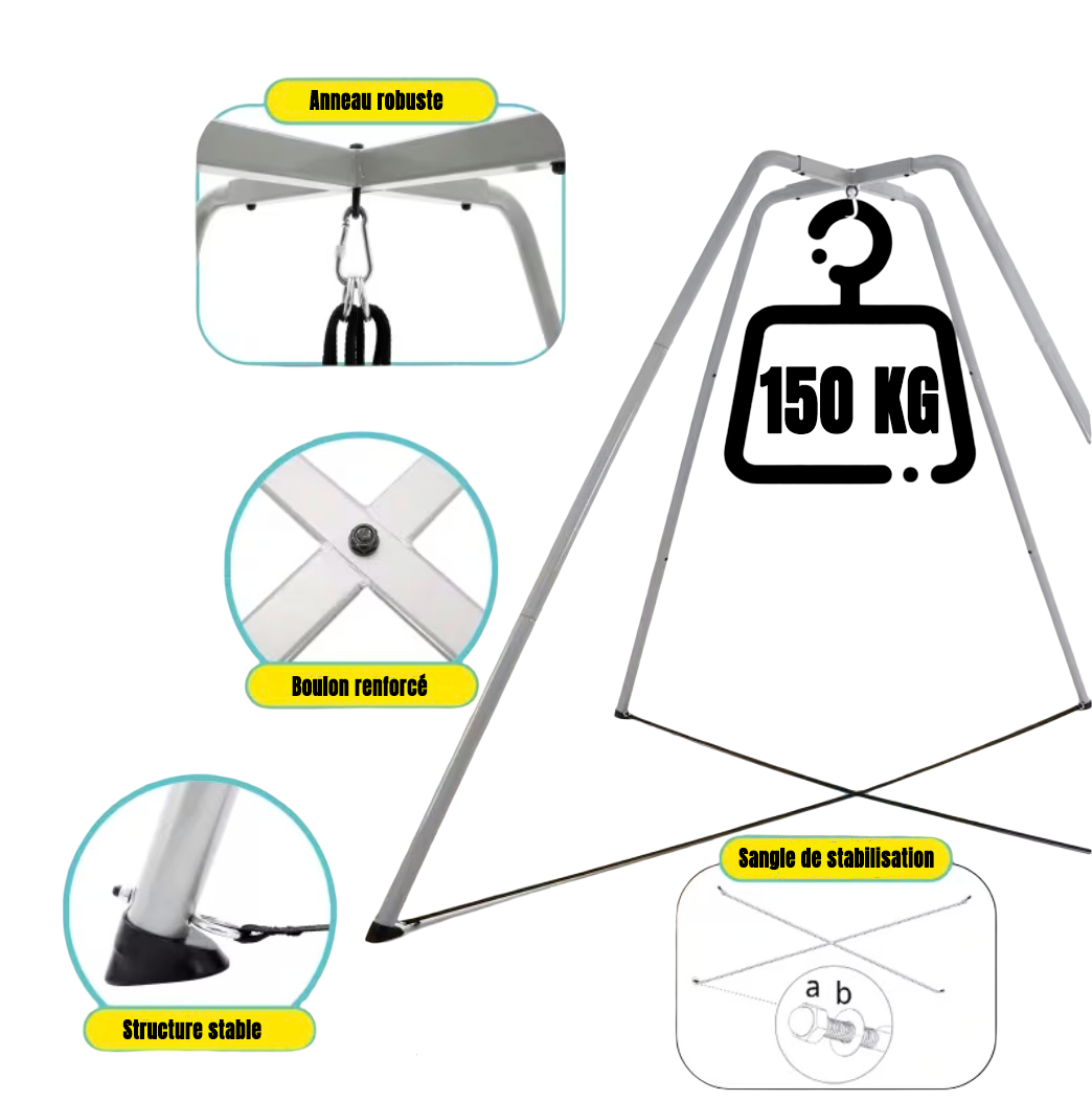 Structure autoportante en acier pour suspension Shibari