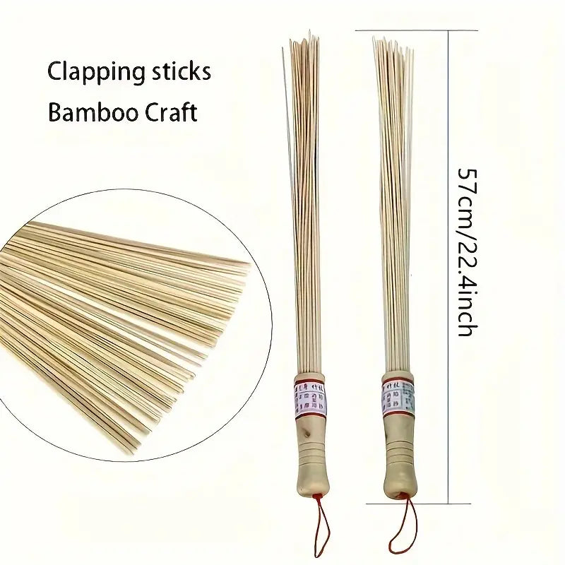 Dimensions du stick de massage en bambou souple de 57 cm