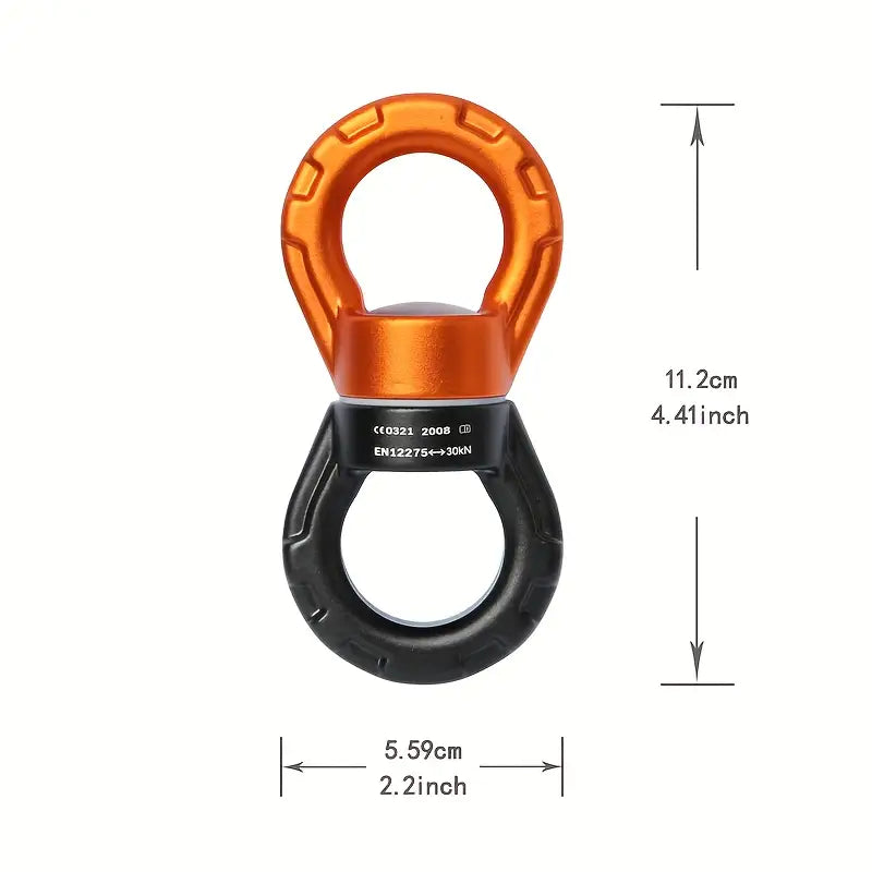 Dimensions du swivel Shibari 30 kN en aluminium