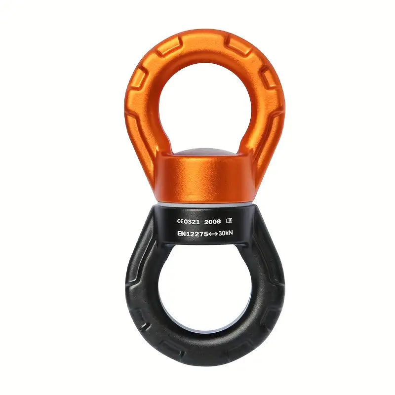 Swivel Shibari 30 kN orange et noir avec rotation à 360 degrés